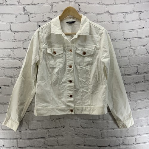 LANDS END ミドル丈 アウター ホワイト LANDS END ミドル丈 アウター ホワイト