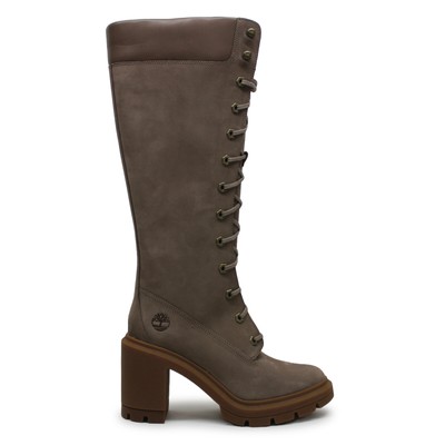 Timberland Womens Boots Allington Heights Knee High Zip-Up Lace-Up Nubuck