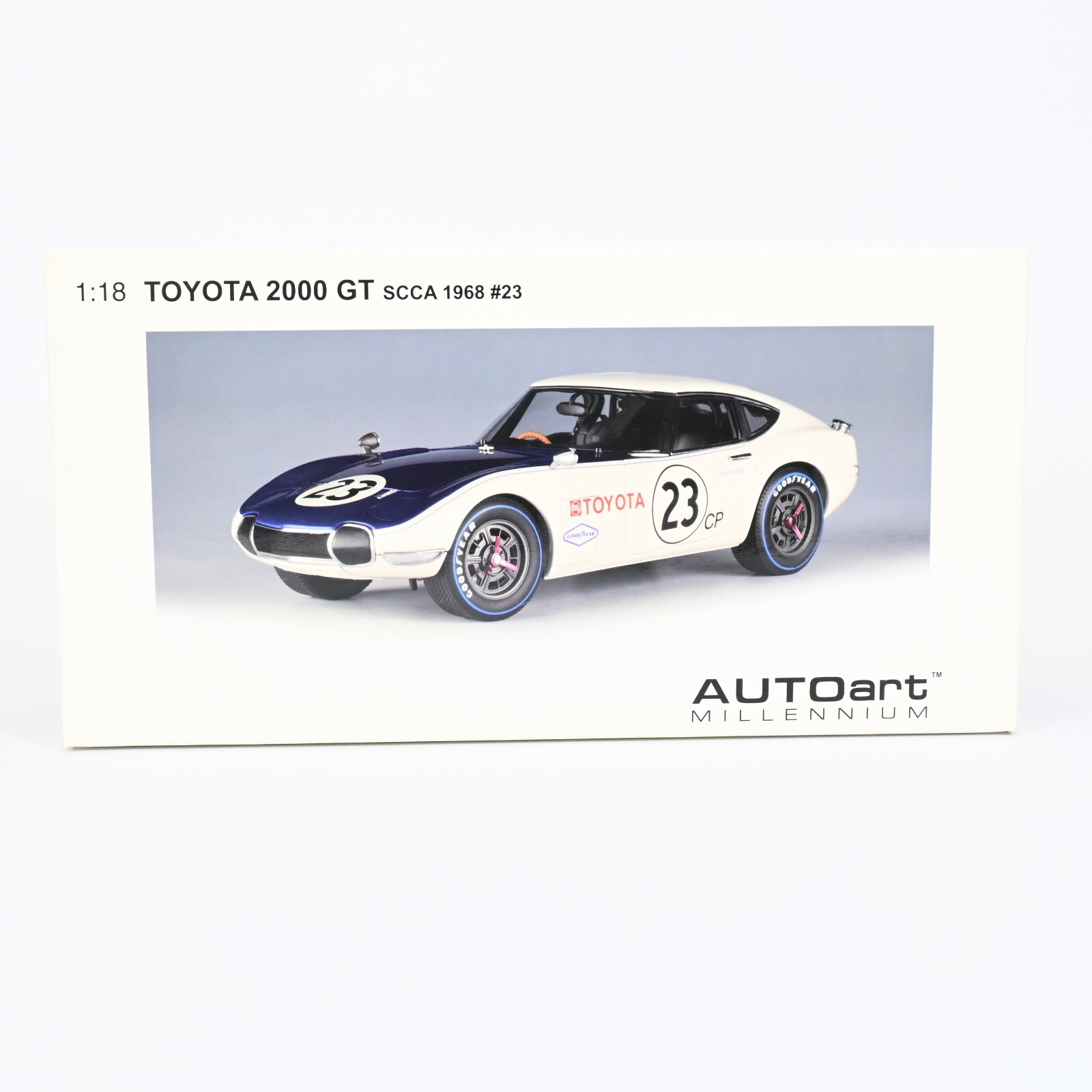 1/18 Autoart オートアート トヨタ 2000GT SCCA AUTOart 1/18 Toyota 2000GT SCCA #23 White Blue 1968 Diecast