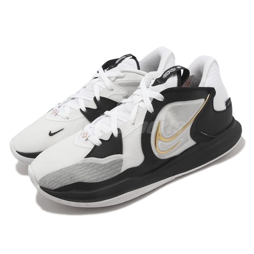 Nike Kyrie Low 5 EP Irving White Black Gold Men Basketball Shoes DJ6014-101