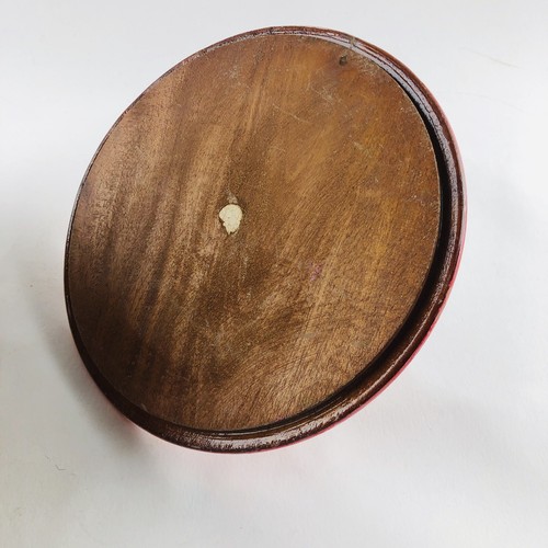 Vintage Hand Painted Wooden Candy Bowl/Jewelry Dish with Lid