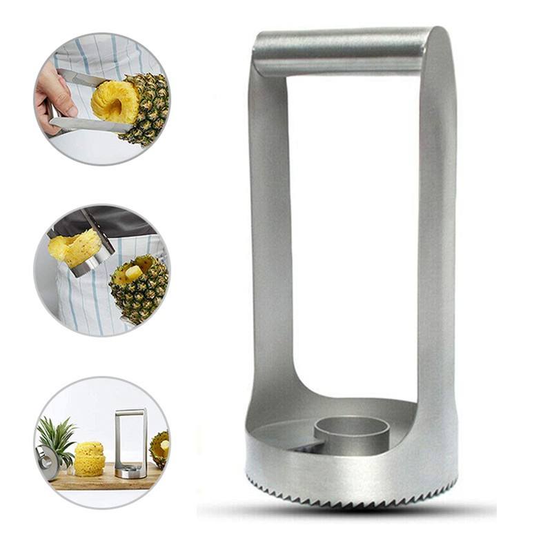 430 Stainless Steel Pineapple Corer Cutter Slicer Wedger Dicer Easy Kitchen Tool