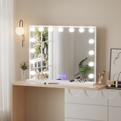 LED Hollywood Makeup Vanity Cosmetic Mirror with Lights 58 x 45cm Large Mirror