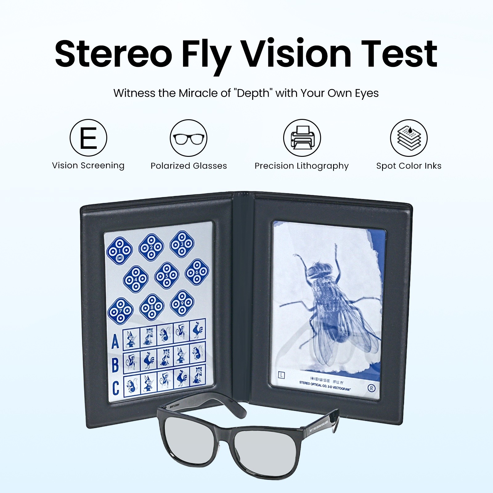 2022 教師用 DVD-ROM Test Factory vision Optical Equipment Optometry Stereo Fly Vision Test | eBay