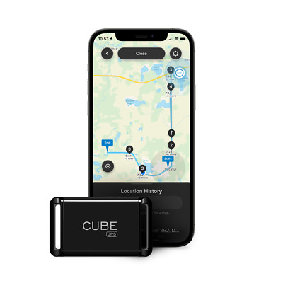 Cube GPS Tracker, Waterproof, Worldwide Coverage Real-Time Tracking