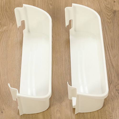 2-Pack 240323001 Door Bin Shelf White Lower ABS For Frigidaire Refrigerator