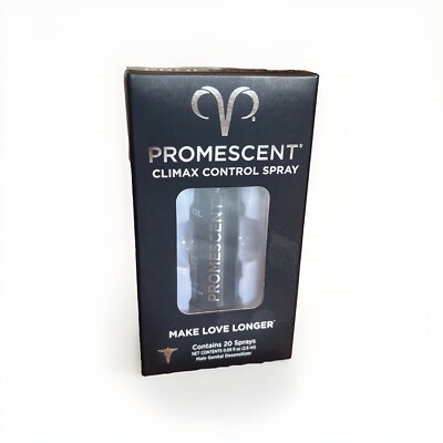 Promescent Climax Control Spray Sealed 20 Sprays 0.09 fl oz - EXP 12/2025