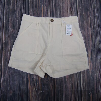 Marine Layer NEW NWT Womens 6 White Maya Utility Shorts