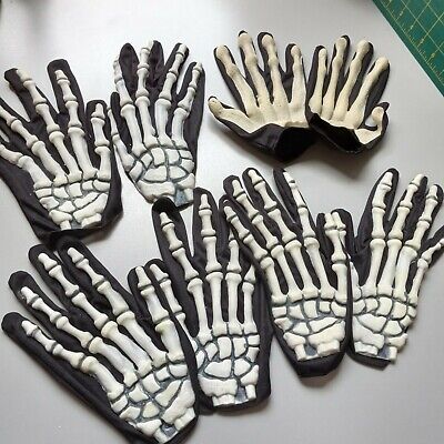 Halloween 3 pairs of skeleton hands and 1 pair alien hand| costume|scary 