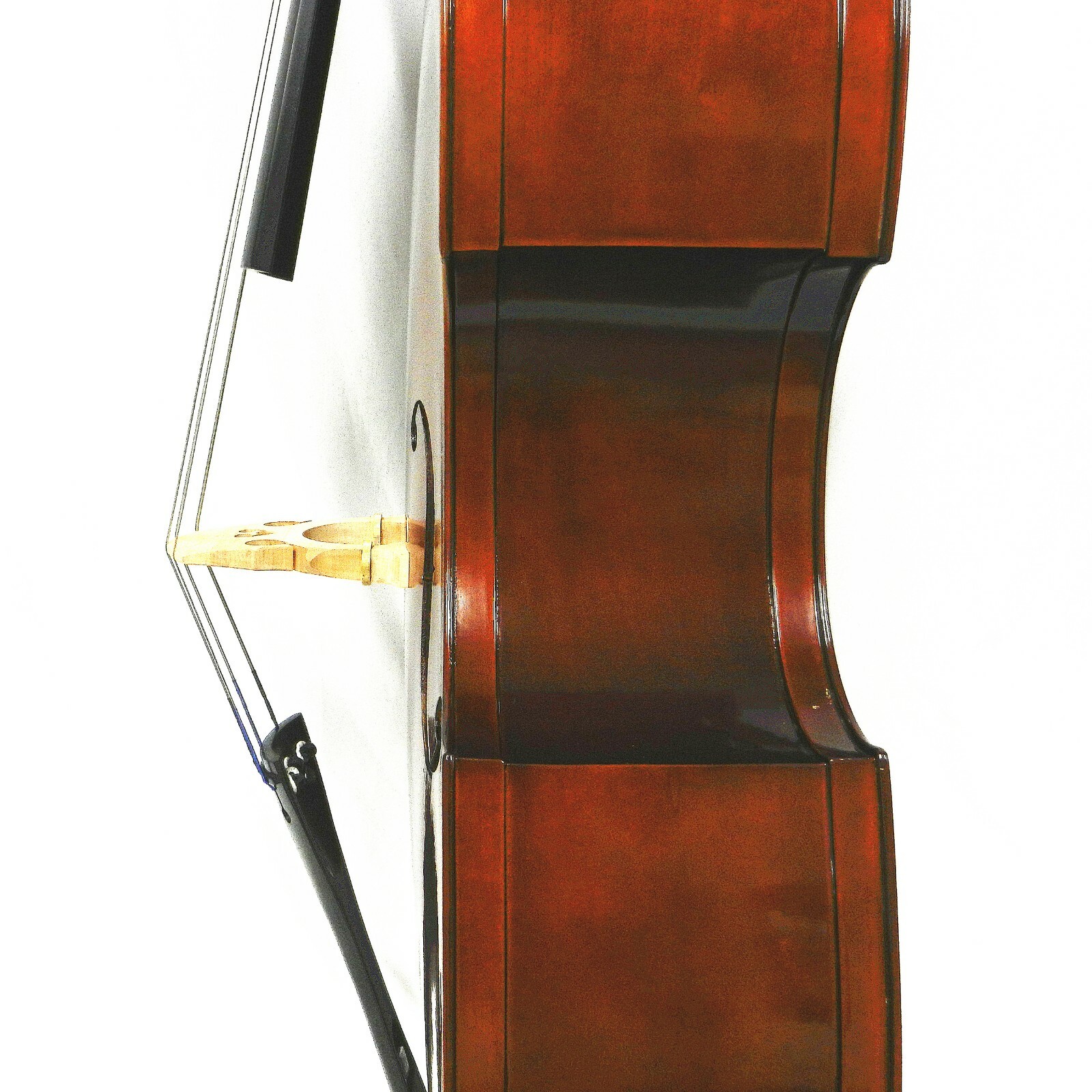 NEW DOUBLE BASS 4/4-1/10 SIZE  SET UP W/ADJUSTABLE BRIDGE -READY TO PLAY!