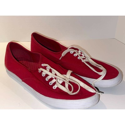 Shoes Red White 159696 Low Top Canvas Lace Up 11m