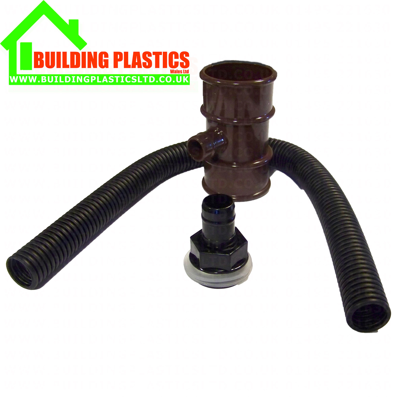 WATER BUTT DIVERTER FOR 50MM ROUND DOWNPIPE BROWN FLOPLAST (FLORVM1BR) eBay