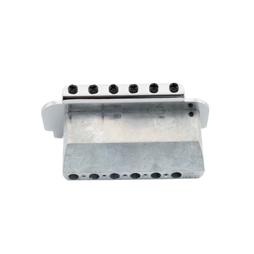 Musiclily Pro Chrome 54mm Roller Saddles 2-Point Tremolo Bridge For Strat Guitar