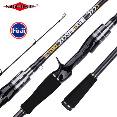Lure Fishing Rod 1.8m 2.1m2.4m2.7m3.0m30T Carbon Spinning Baitcasting FUJI Guide
