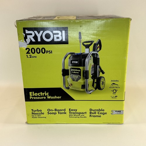 RYOBI 2000 PSI 1.2 GPM Cold Water Electric