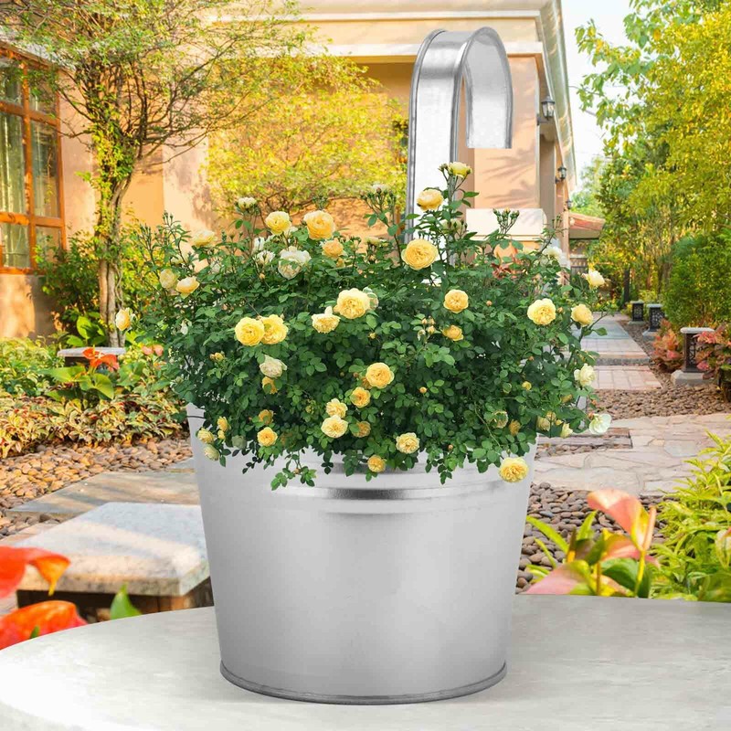 4X Hängeblumentopf Hängetopf Hängender Blumentopf Haken Pflanztopf