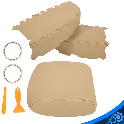 Для Honda Pilot 2009-2015 2X Панель передней двери + Крышка консоли Крышка подлокотника бежевого цвета