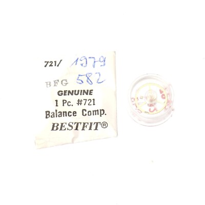 BFG 582,  582-31/7 Balance Complete Watch Part Bestfit 721/1979 New Old Stock