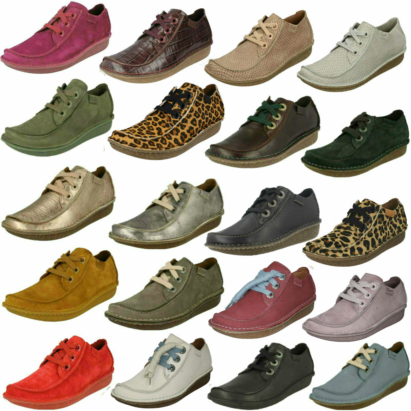 clarks funny dream navy leather