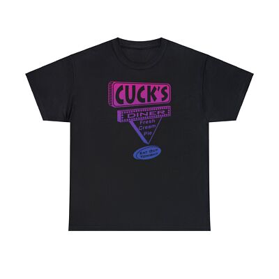 Cuck's Diner Fresh Cream Pie, Eat Out Tonight, Heavy Cotton Unisex T-Shirt