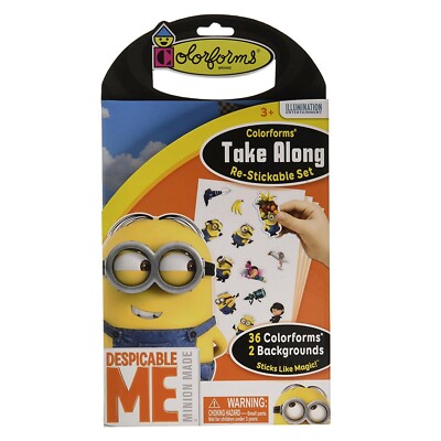 Despicable Me Minion Colorforms Take Along Re-Stickable Activity Set