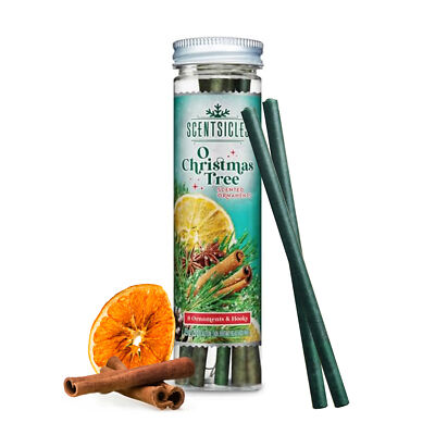 Weihnachts Baum Duft Stäbchen - 6x Zimt Orange - Tanne Raumduft Aroma Sticks