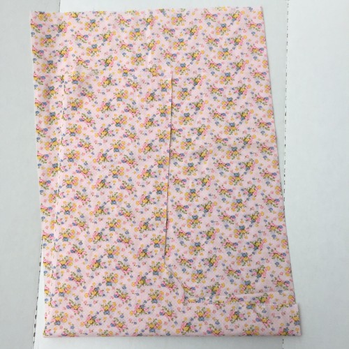 Vintage Pink Floral Swiss Dot Fabric