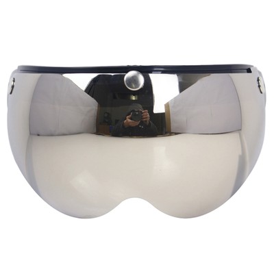 Universal Windproof 3-Snap Motorcycle Helmet Visor Front Flip Up Visor F5Z9