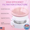 ANGNYA Nail Dust Collector, Small Compact Vacuum Fan Dust Collector for Beginner with Reusable Filter Powerful Dust Suction Machine Manicure Pedicure Tool for Acrylic Nail Polishing Home Use