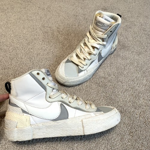 sacai × NIKE BLAZER MID グレー 27 Sacai x Nike Blazer Mid White Wolf Grey | Kixify Marketplace