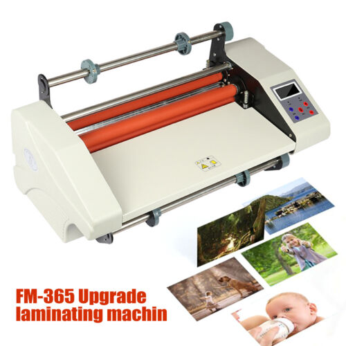 FM-365 Hot Roll Laminiermaschine 370mm Multifunktionale Laminator 4 Roller 800W