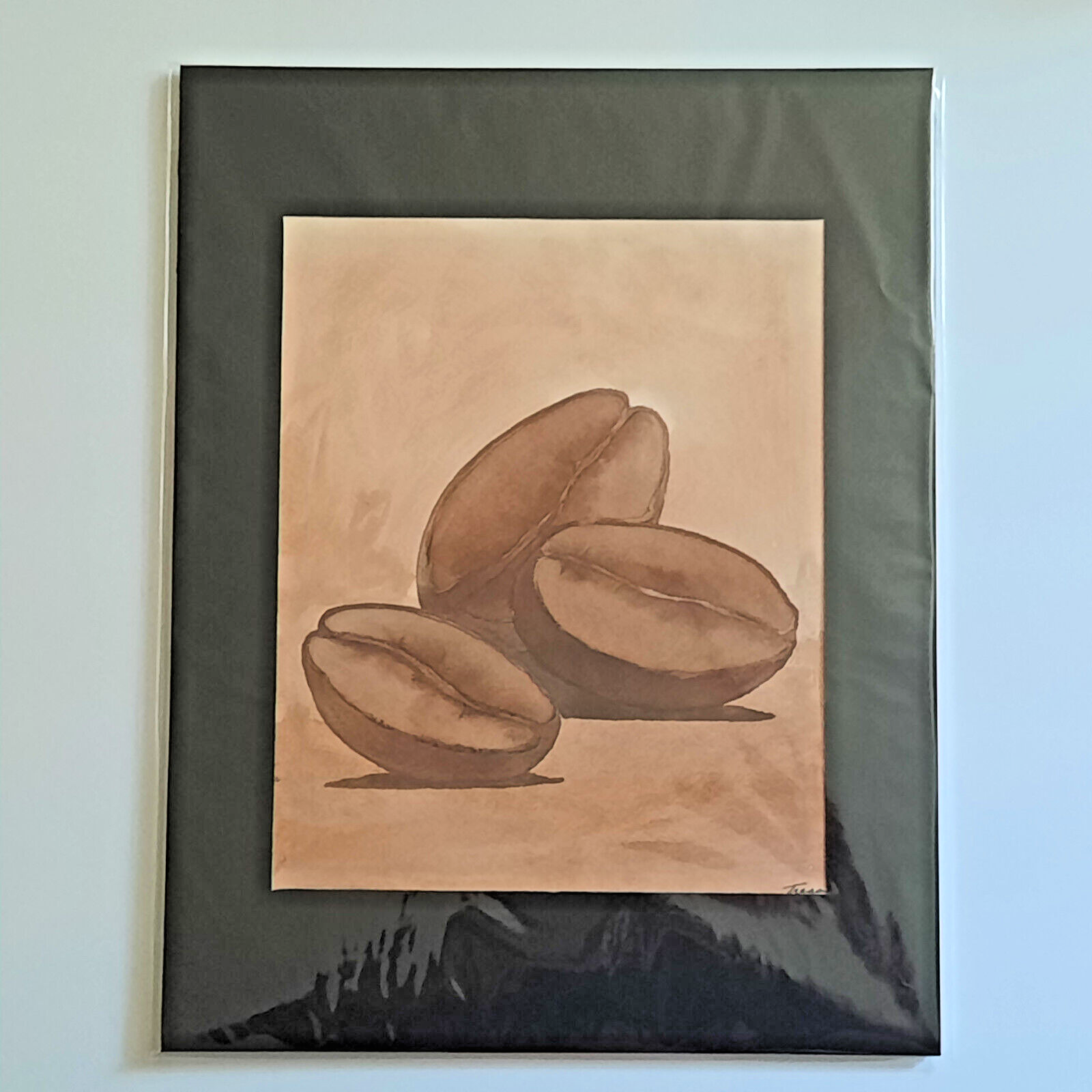 "Coffee Beans" Original Hand Painted Art Wall Decor Coffee Series #041