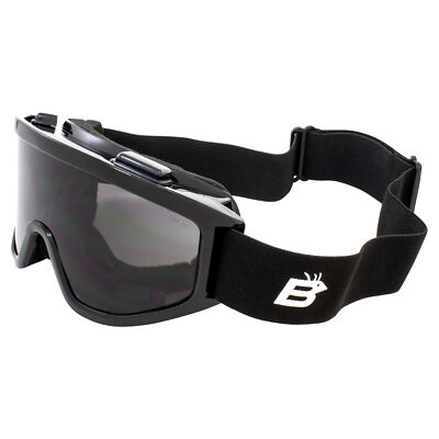 Birdz Eyewear Vulture Padded Motorcycle Riding Goggles - Fits Over Most