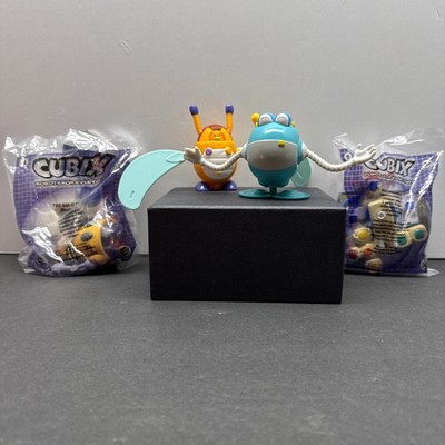 Burger King CUBIX ROBOTS for Everyone #4, 5, 6, 7/ Two In Bags Two Open/ 2001
