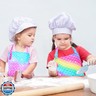 PASHOP 2 Pack Kids Apron Rainbow Mermaid Aprons With Pockets for Children Girls Boys Toddler Apron for Painting Cooking Baking