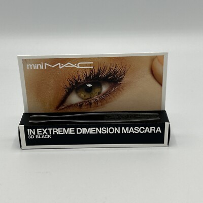 MAC In Extreme Dimension Mascara Shade 3D Black 4g Travel Size NIB