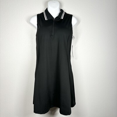 New Ewedoos Black Collard Athletic Dress Size Large*