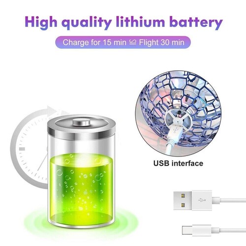 Flying Spinner Fly Orb Pro Mini Drone Fidget Spinner Boomerang Toy