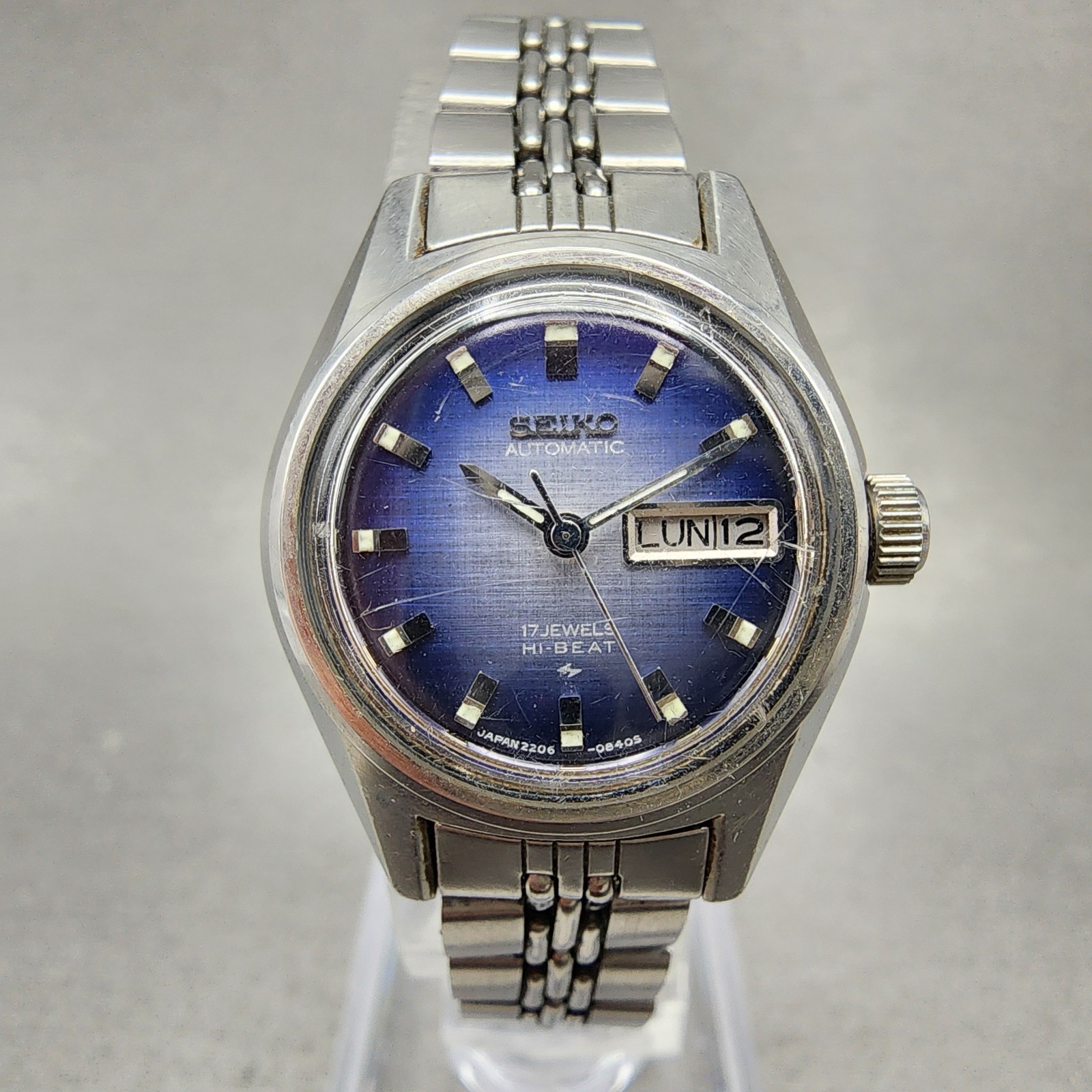 seiko 2206-7060 自動巻き レディース 稼働品 セイコー ジョイフル レディース 2206-0760 グリーン文字盤 自動
