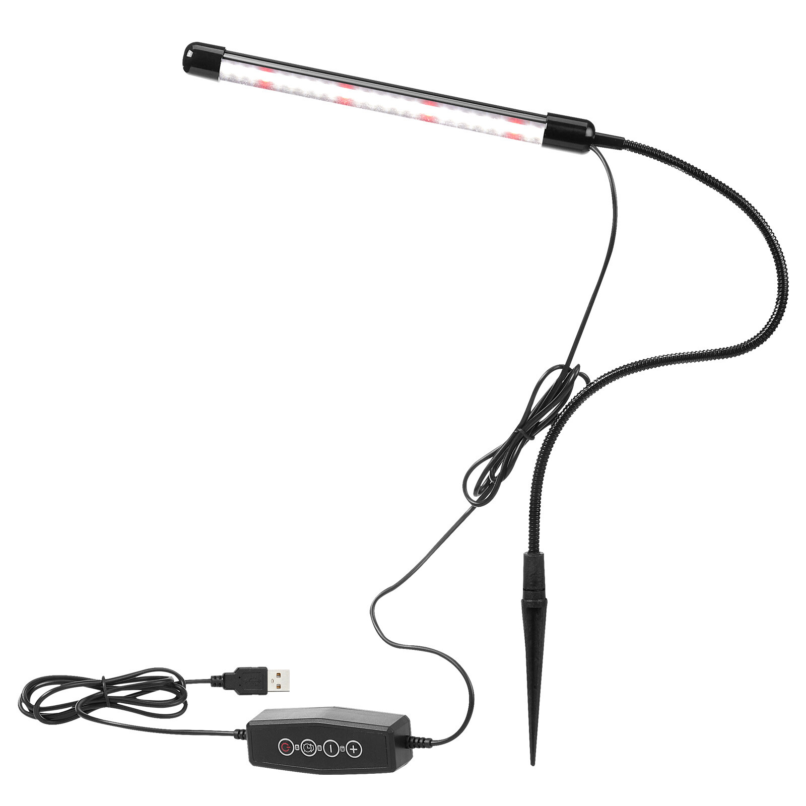LED Plants Grow Light for Indoor Veg Flower Growing Lamp 5 Dimmable Levels USB