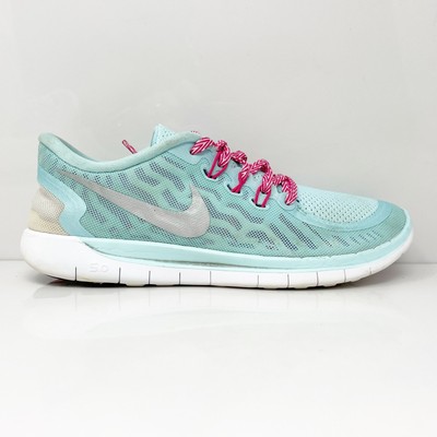 

Nike Girls Free 5.0 725114-401 Синие кроссовки для бега, размер 7 лет, Синий, Free 5.0