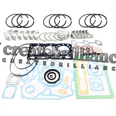 Overhaul Re-ring Kit for Kubota D1105 Engine KX41 KX36-2 U25S Excavator Tractor