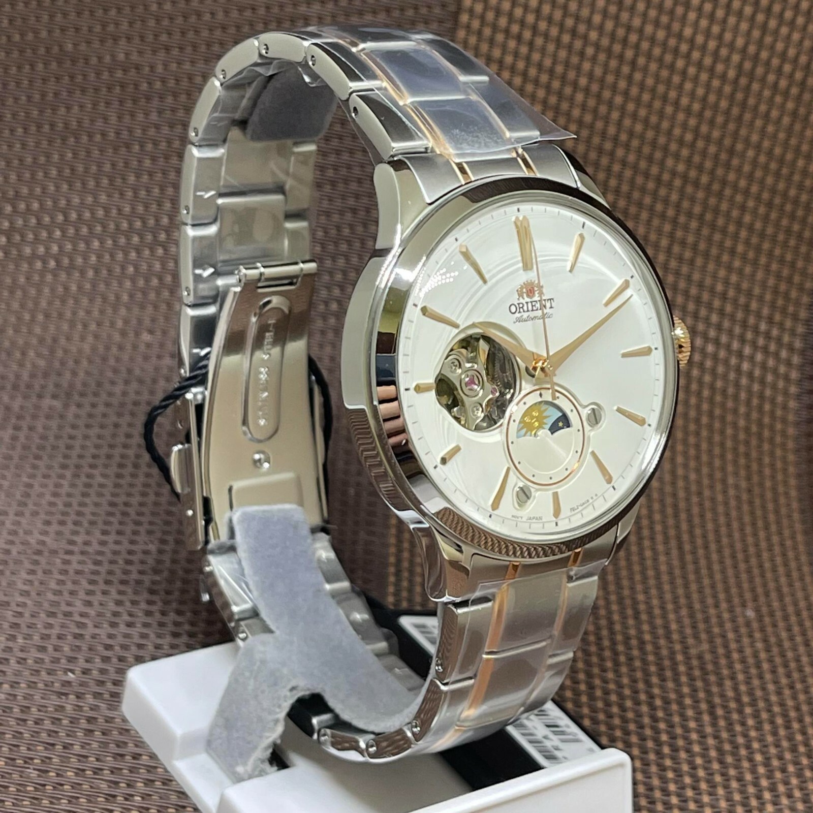 Pre-owned Orient Ra-as0101s10b Sun & Moon Series Classic Mechanical Men's Watch Ra-as0101s