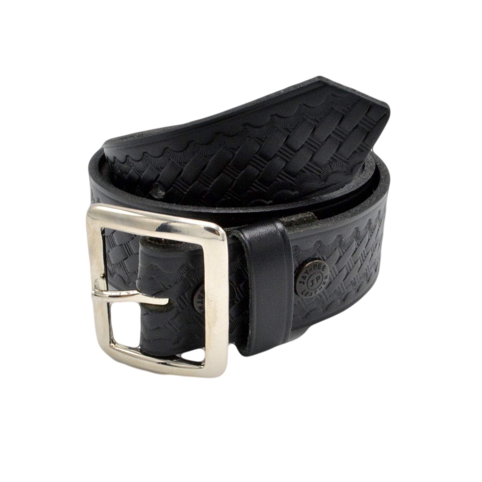 Jay Pee Garrison Belt 1.75 Leather Basketweave Size 40 Uniform Corrections