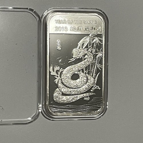 2013 Year Of The Snake Chinese Zodiac 1 Troy Oz .999 Fine