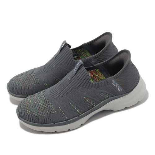

Женские повседневные слипоны Skechers Go Walk 6-Valentina Темно-серый мульти 124566-CCMT, Grey, Go Walk 6-valentina Slip-ins