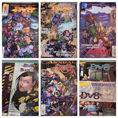 DV8 LOT OF COMICS IMAGE COMICS 1995, BLACK OPS WIZARD HALF ANNUAL 1 #1 -2 