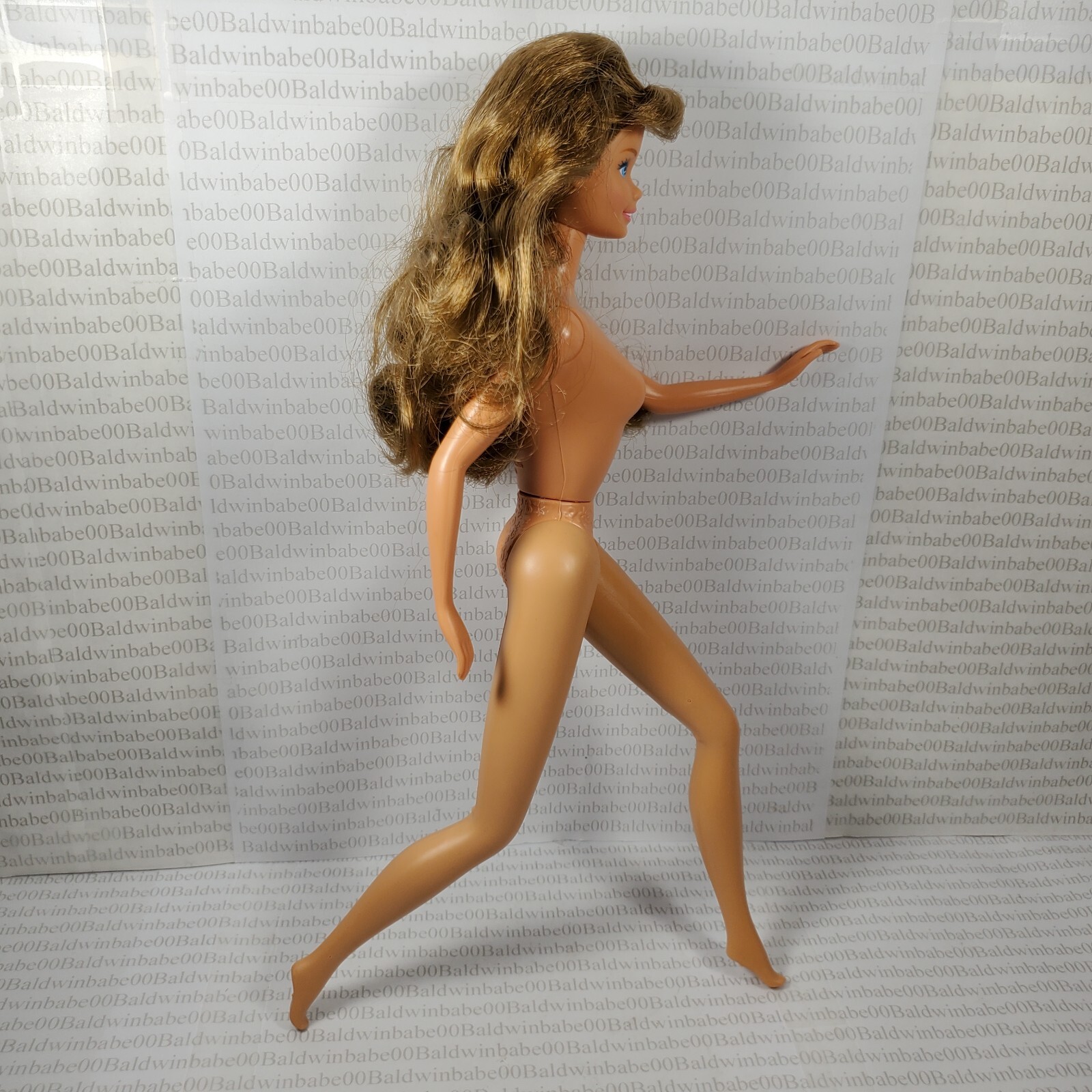 D65~ NUDE BRUNETTE BLUE EYES BARBIE SUPERSTAR FACE LITTLE DEBBIE DOLL FOR OOAK