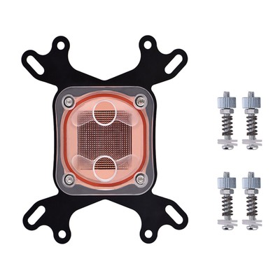 Metal + Red Copper + Acrylic CPU Water Cooling Block Parts For Intel/ For AMD
