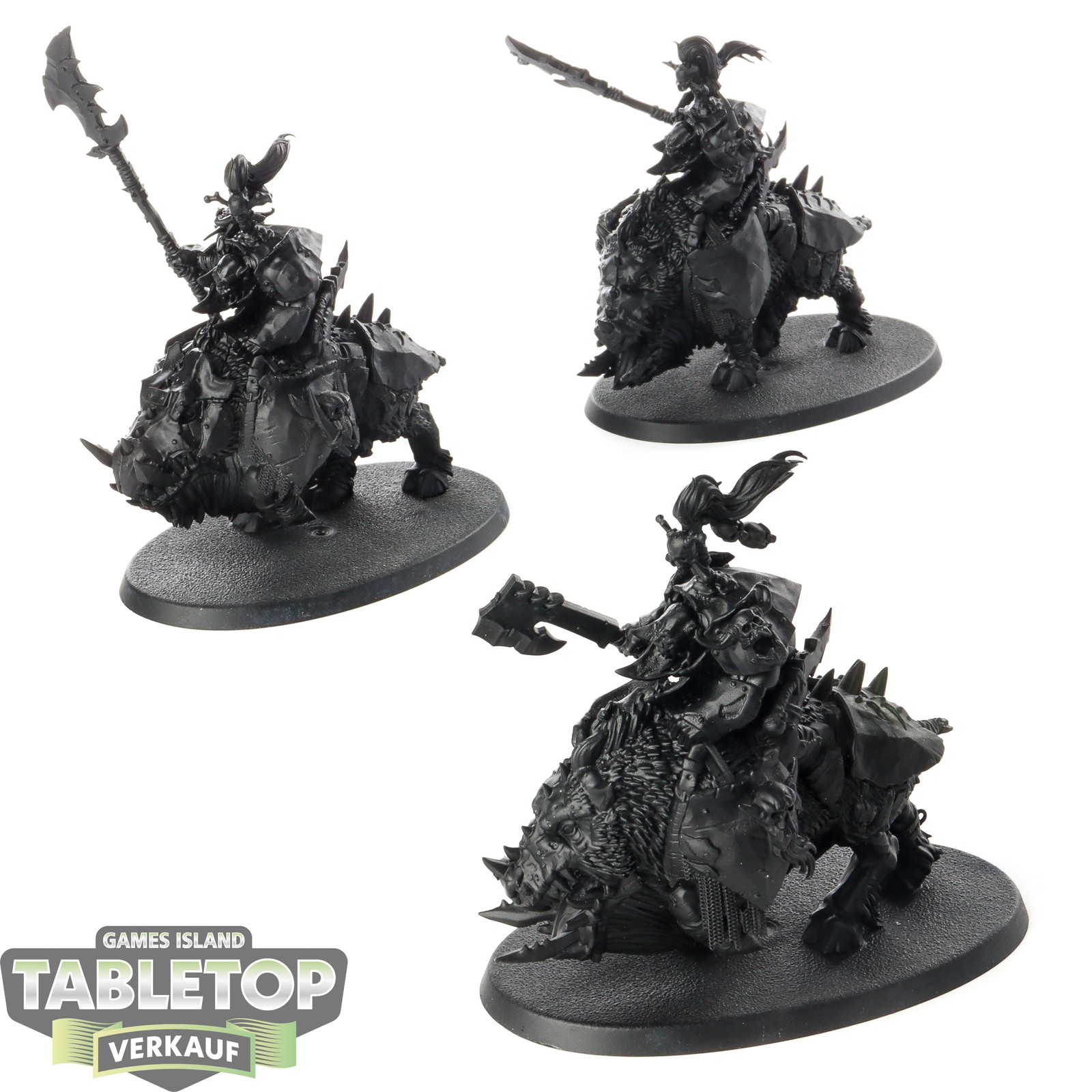 Orruk Warclans - 3x Gore-gruntas - grundiert